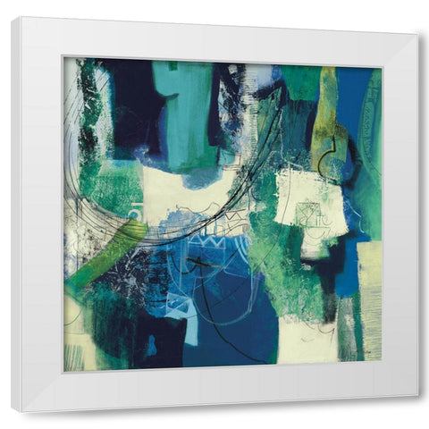 Essenza White Modern Wood Framed Art Print by Piovan, Maurizio