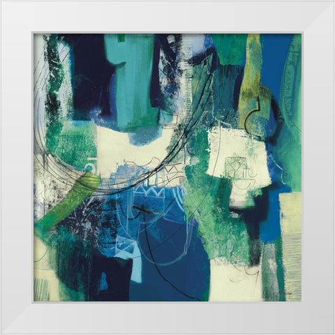 Essenza White Modern Wood Framed Art Print by Piovan, Maurizio