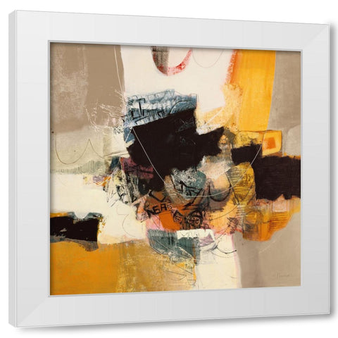 Un ricordo White Modern Wood Framed Art Print by Piovan, Maurizio