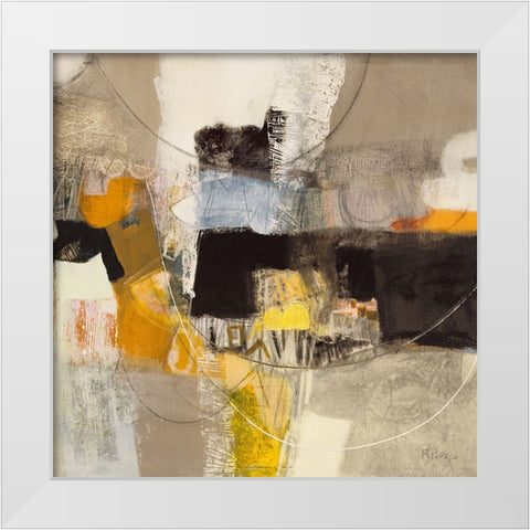 Insieme White Modern Wood Framed Art Print by Piovan, Maurizio