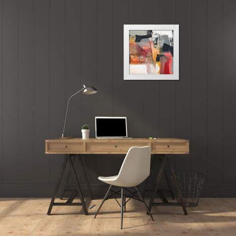 Passione I White Modern Wood Framed Art Print by Piovan, Maurizio
