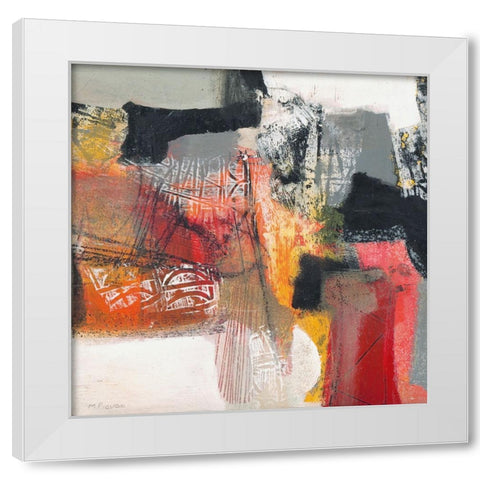 Passione I White Modern Wood Framed Art Print by Piovan, Maurizio