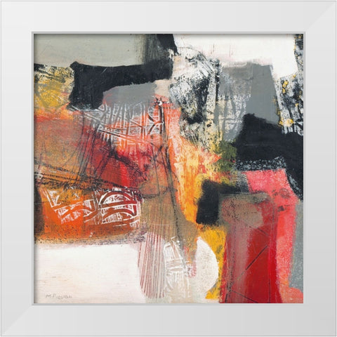 Passione I White Modern Wood Framed Art Print by Piovan, Maurizio