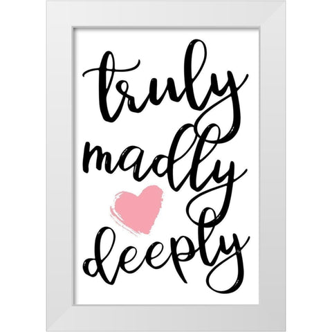 Truly White Modern Wood Framed Art Print by Pavlova, Martina