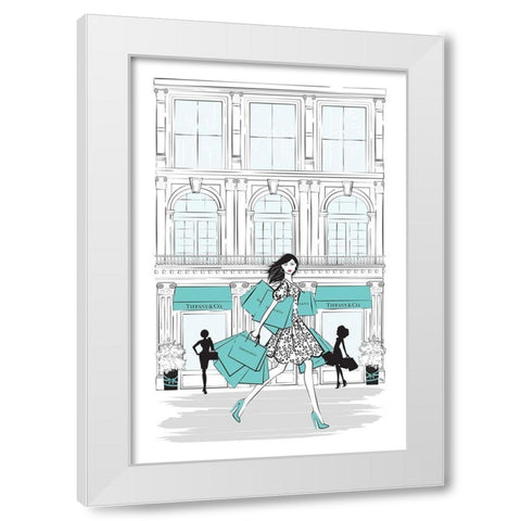Shop New York White Modern Wood Framed Art Print by Pavlova, Martina