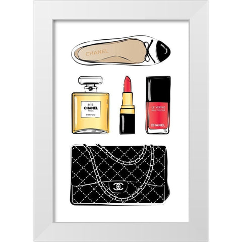 Style II White Modern Wood Framed Art Print by Pavlova, Martina