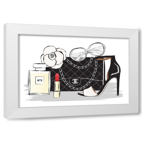 Style I White Modern Wood Framed Art Print by Pavlova, Martina