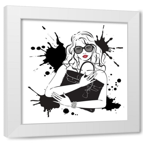 Mine White Modern Wood Framed Art Print by Pavlova, Martina