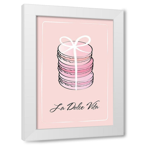La Dolce Vita White Modern Wood Framed Art Print by Pavlova, Martina