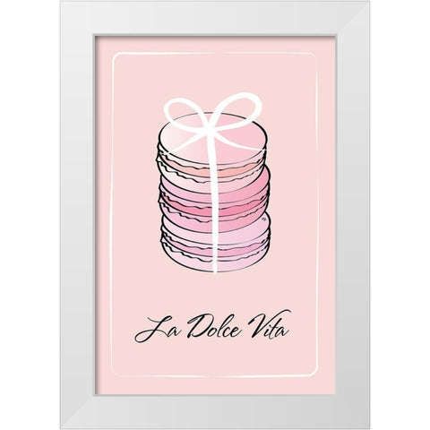 La Dolce Vita White Modern Wood Framed Art Print by Pavlova, Martina