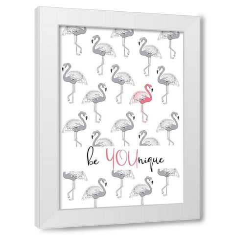 Be You White Modern Wood Framed Art Print by Pavlova, Martina