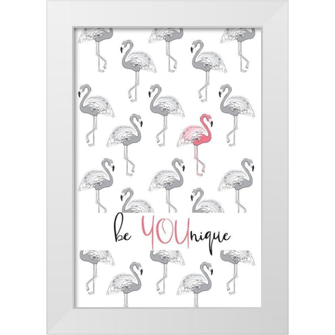 Be You White Modern Wood Framed Art Print by Pavlova, Martina