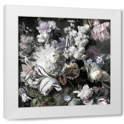 Glorious Bouquet IV White Modern Wood Framed Art Print by McQueen, Angela