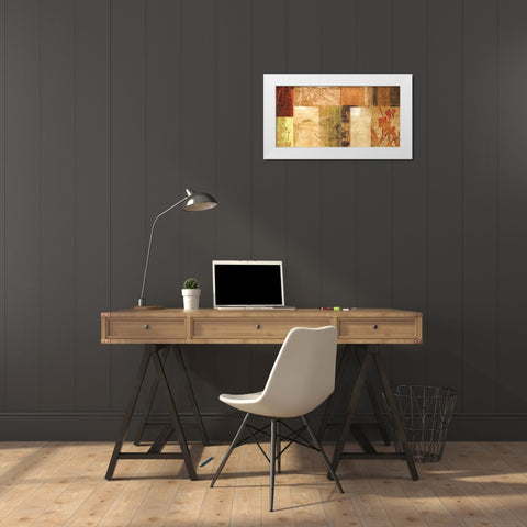 Equilibre naturel White Modern Wood Framed Art Print by Reynaud, Martine