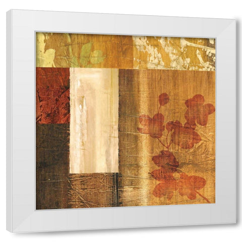 Ensemble naturel I White Modern Wood Framed Art Print by Reynaud, Martine