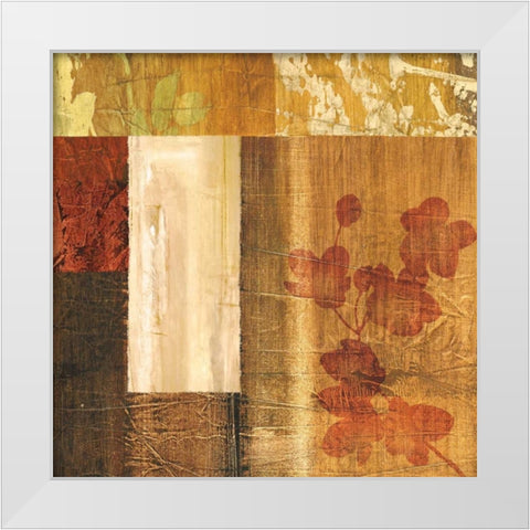 Ensemble naturel I White Modern Wood Framed Art Print by Reynaud, Martine