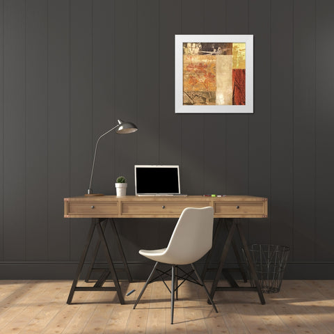 Ensemble naturel II White Modern Wood Framed Art Print by Reynaud, Martine