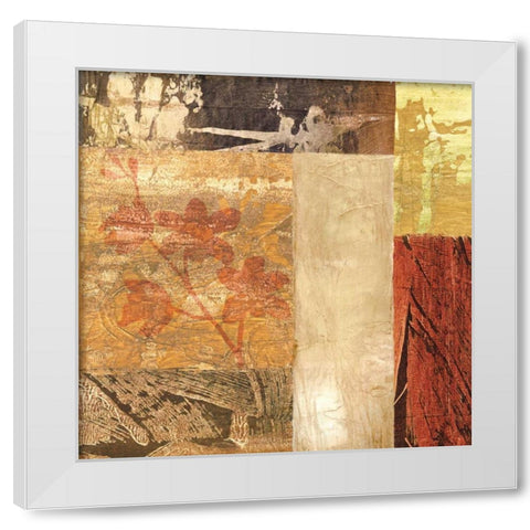 Ensemble naturel II White Modern Wood Framed Art Print by Reynaud, Martine
