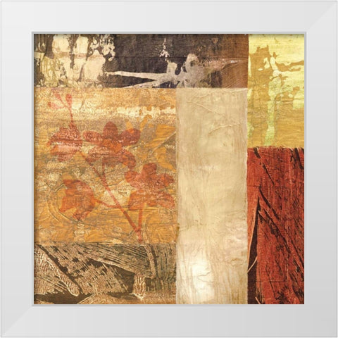 Ensemble naturel II White Modern Wood Framed Art Print by Reynaud, Martine