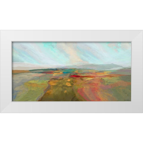 Cascade I White Modern Wood Framed Art Print by Tienhaara, Michael