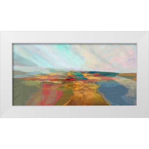 Cascade II White Modern Wood Framed Art Print by Tienhaara, Michael