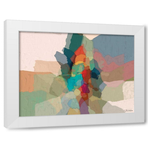 Cascade III White Modern Wood Framed Art Print by Tienhaara, Michael