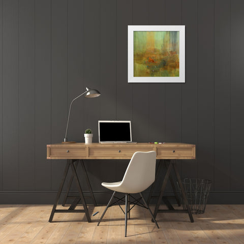 Patterns I White Modern Wood Framed Art Print by Tienhaara, Michael