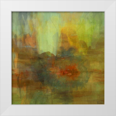 Patterns II White Modern Wood Framed Art Print by Tienhaara, Michael