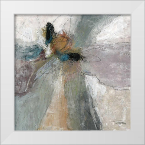 Placidity I White Modern Wood Framed Art Print by Tienhaara, Michael