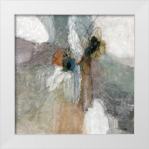 Placidity II White Modern Wood Framed Art Print by Tienhaara, Michael