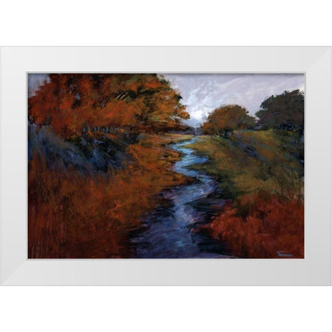 Spring Stream I White Modern Wood Framed Art Print by Tienhaara, Michael