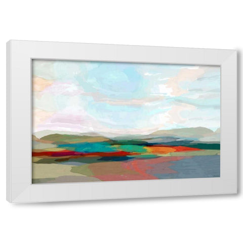 Strata III White Modern Wood Framed Art Print by Tienhaara, Michael
