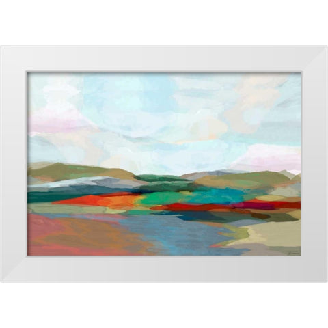 Strata IV White Modern Wood Framed Art Print by Tienhaara, Michael