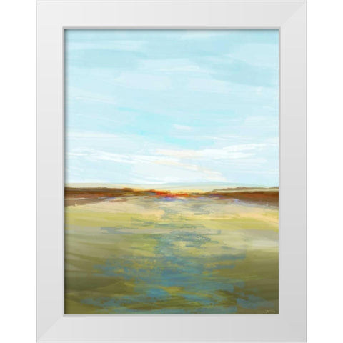 Endless Vista II White Modern Wood Framed Art Print by Tienhaara, Michael
