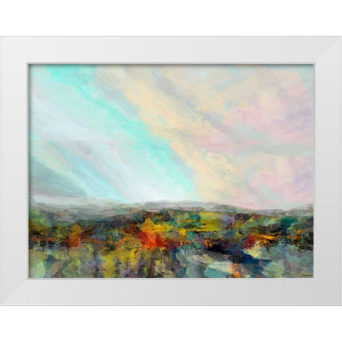 Formations Big Sky I White Modern Wood Framed Art Print by Tienhaara, Michael