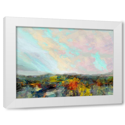 Formations Big Sky II White Modern Wood Framed Art Print by Tienhaara, Michael