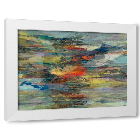 Formations I White Modern Wood Framed Art Print by Tienhaara, Michael