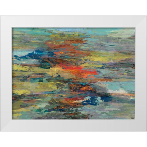 Formations II White Modern Wood Framed Art Print by Tienhaara, Michael