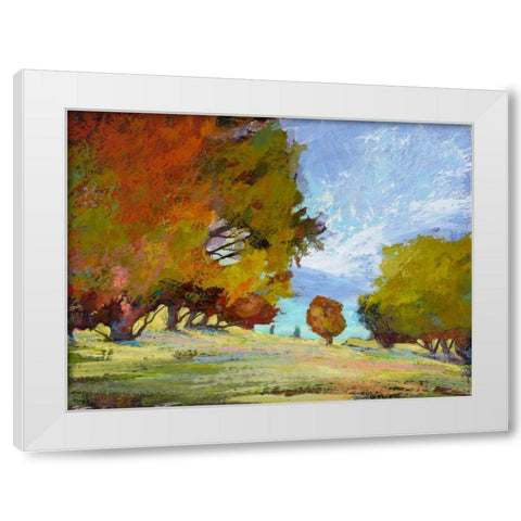 Natures Serenade IX White Modern Wood Framed Art Print by Tienhaara, Michael