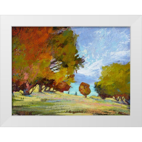 Natures Serenade IX White Modern Wood Framed Art Print by Tienhaara, Michael