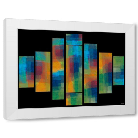 Sequential II White Modern Wood Framed Art Print by Tienhaara, Michael