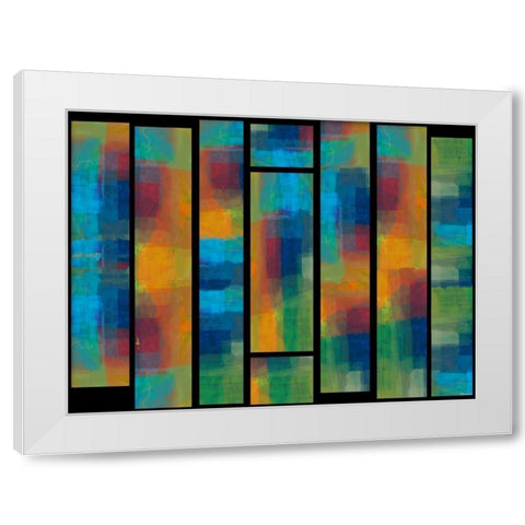 Sequential IV White Modern Wood Framed Art Print by Tienhaara, Michael