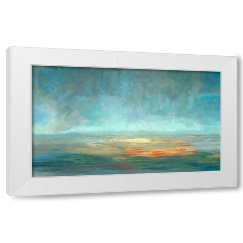 Cascade VI White Modern Wood Framed Art Print by Tienhaara, Michael