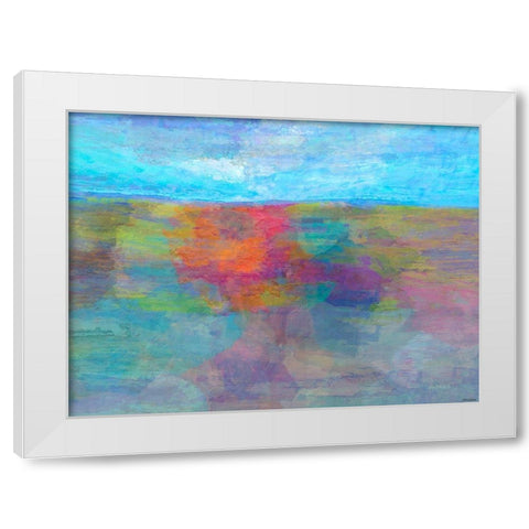 Horizon I White Modern Wood Framed Art Print by Tienhaara, Michael