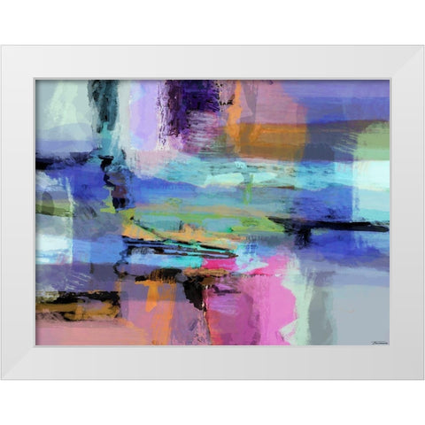 Illuminate III White Modern Wood Framed Art Print by Tienhaara, Michael
