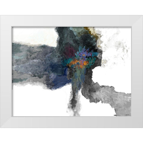 Interlude II White Modern Wood Framed Art Print by Tienhaara, Michael
