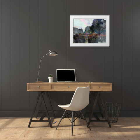 Interlude III White Modern Wood Framed Art Print by Tienhaara, Michael