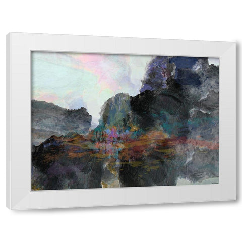 Interlude III White Modern Wood Framed Art Print by Tienhaara, Michael