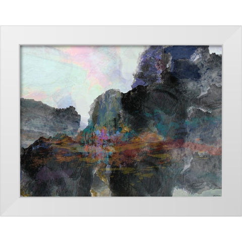 Interlude III White Modern Wood Framed Art Print by Tienhaara, Michael