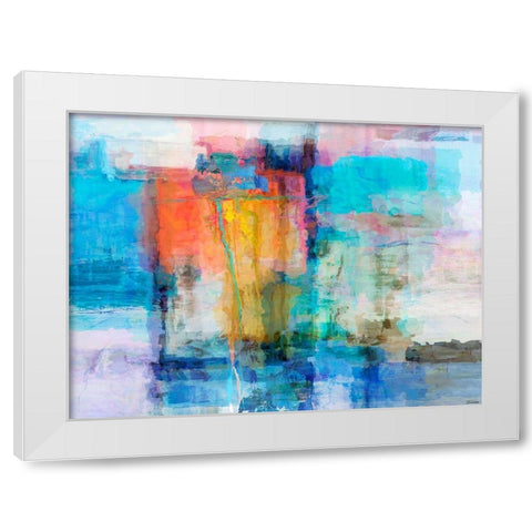 Eclipse I White Modern Wood Framed Art Print by Tienhaara, Michael